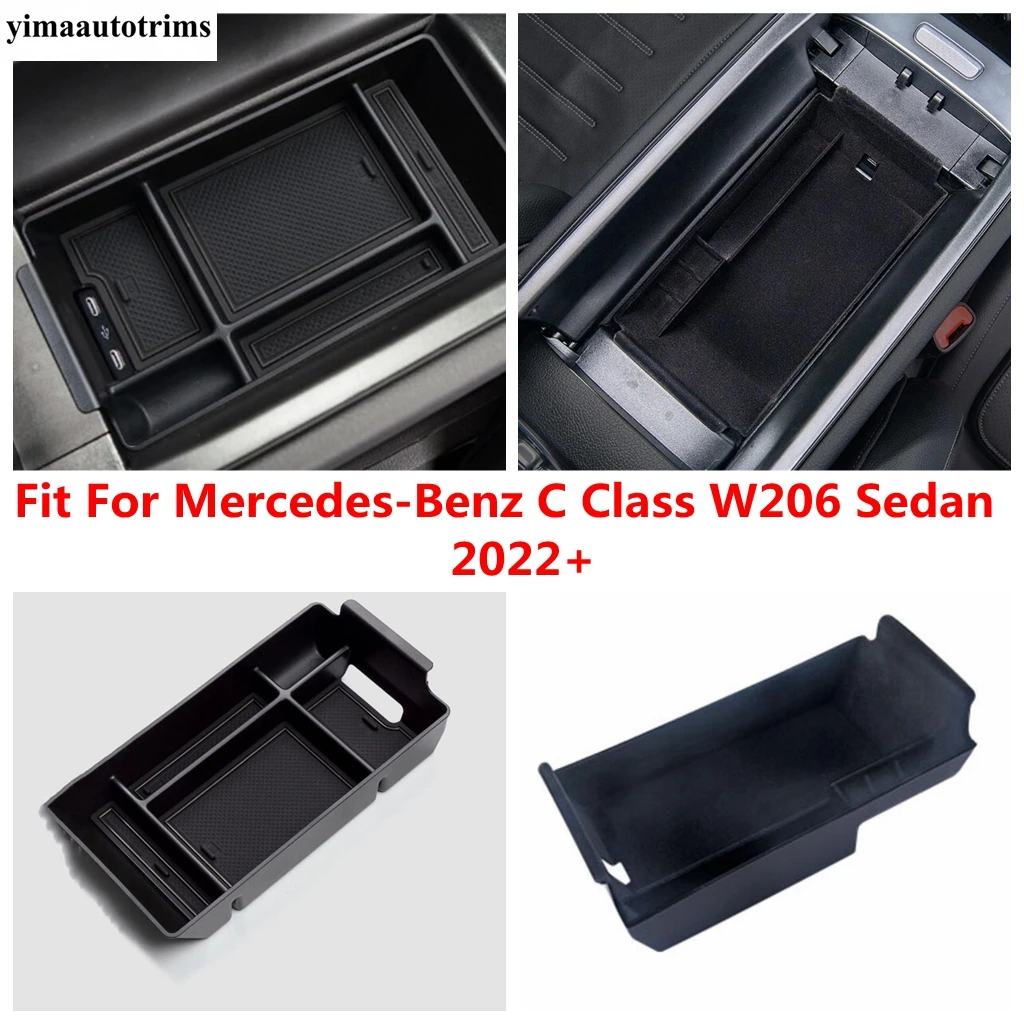 

Car Central Control Armrest Storage Box Container Cover Plastic Interior Accessories For Mercedes-Benz C Class W206 Sedan 2022