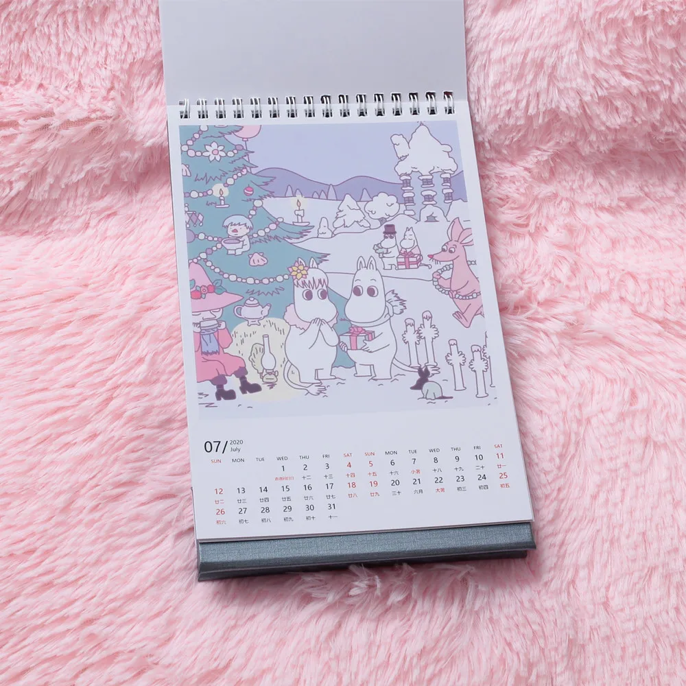 Moomin MUUMI care мультфильм коллекция игральная карта водонепроницаемая бумажная карта с мультипликационным рисунком милый календарь из печати покер Бегемот
