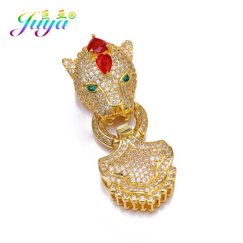 Gold Juya Ali Moda кубический цирконий декоративный Дракон крепеж разъемы для DIY натуральный камень барокко Жемчуг Ювелирные изделия с кистями изготовления - Цвет: Gold