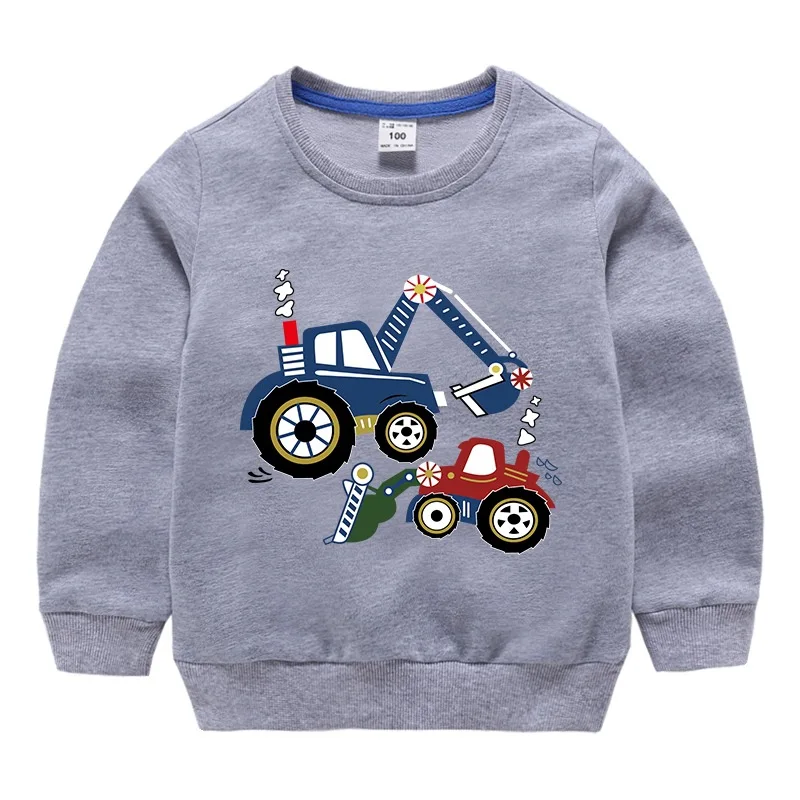 XT129-Gray Футболка с Микки-Маусом для детей, костюм для мальчиков Весенняя бархатная хлопковая футболка с длинными рукавами для девочек, детская одежда качественный свитер - Цвет: XT129-Gray