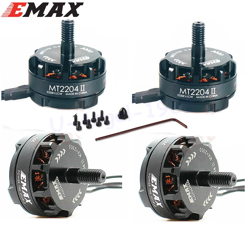 4 x Emax MT2204 II 2300KV охлаждающий бесщеточный двигатель CW CCW 2-4S для мини-квадрокоптера