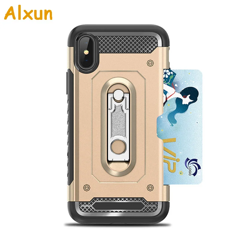 Alxun для Apple iPhone XS Max вставляется в банковскую карту металлический кронштейн ПК +
