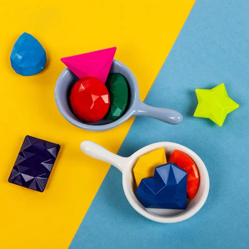 

9 Colors Diamond Shape Crayons Non Toxic Washable Painting Drawing Wax for Baby
