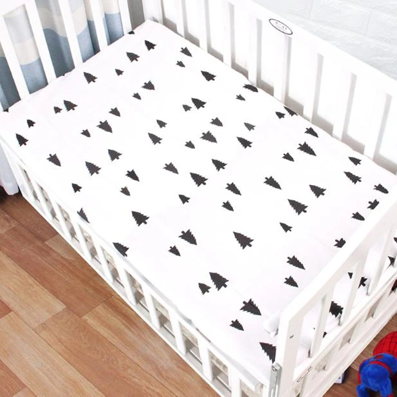 Комплект постельного белья для малышей бамперы Хлопковый чехол с принтом