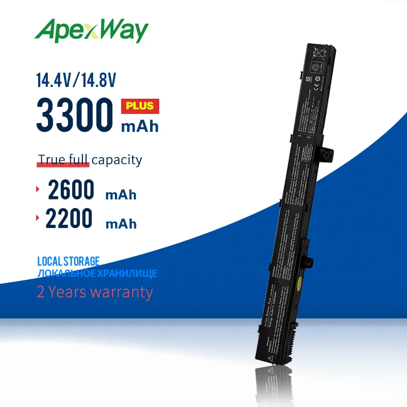 

Аккумулятор ApexWay A41N1308, A31N1319, 14,8 в, для ноутбуков Asus X451, X551, X451C, X451CA, X551C, X551CA