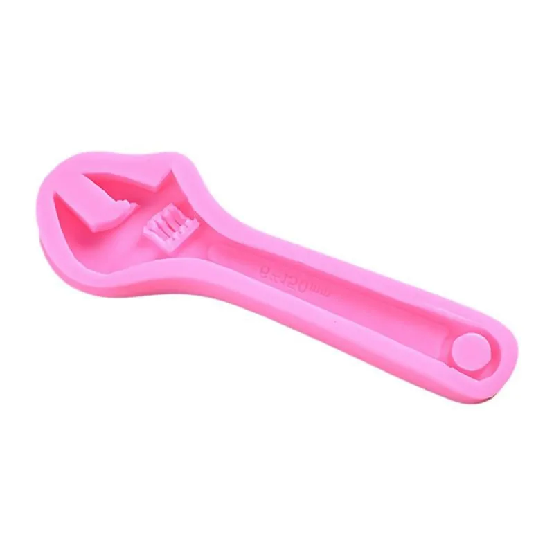 Молд ручной работы Мультфильм Механический инструмент гаечный ключ силиконовая