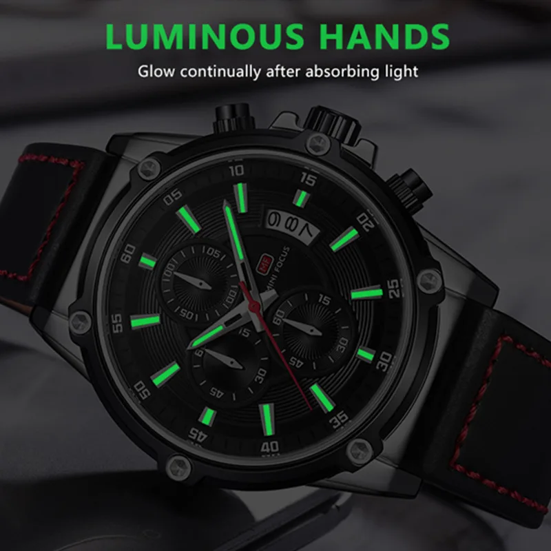 Мужские наручные часы MINI FOCUS мужские водонепроницаемые роскошные брендовые