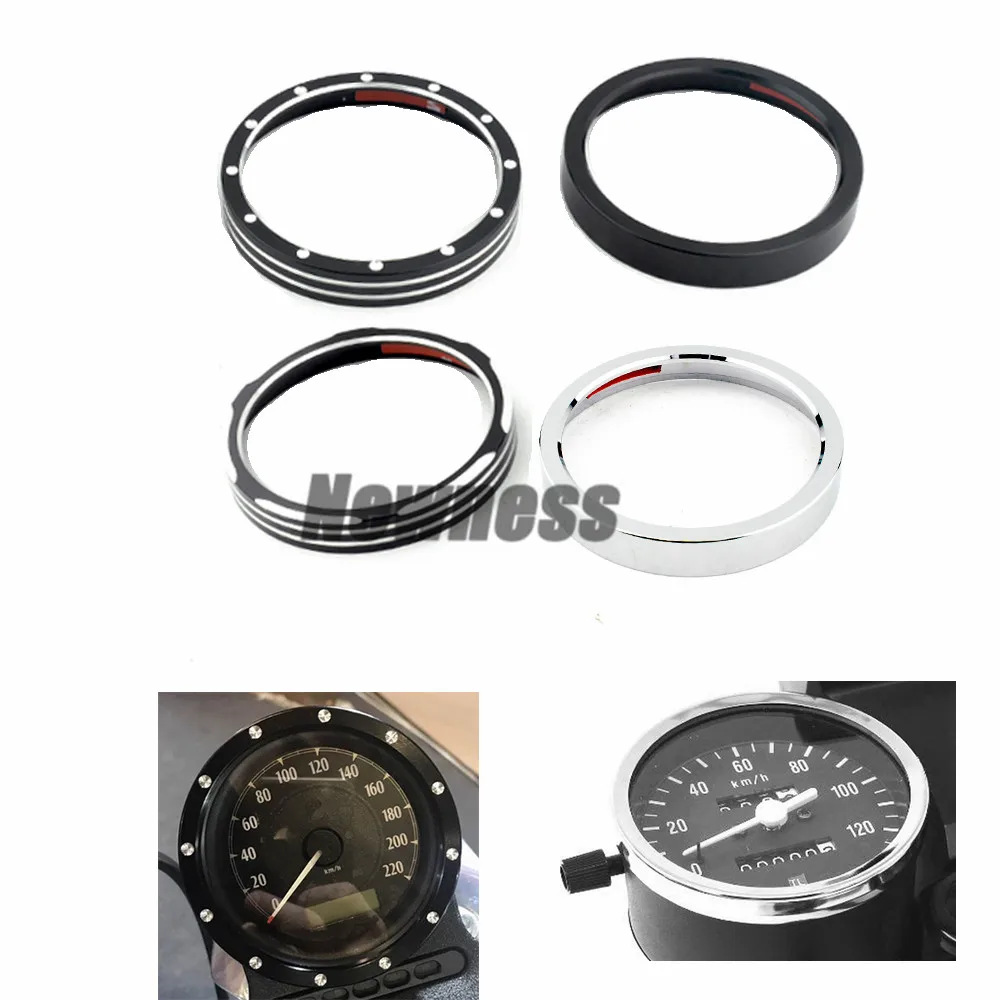 Мотоцикл спидометр отделка ободок кольцо CNC алюминий для Harley Sportster 883 1200 Dyna Street Bob