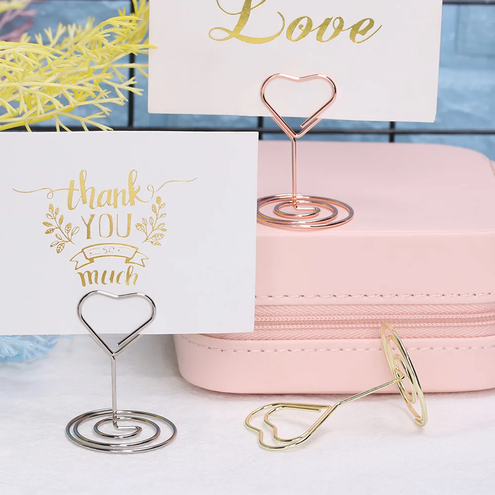 Настольное украшение металлический зажим для бумаги держатель карт фотографий