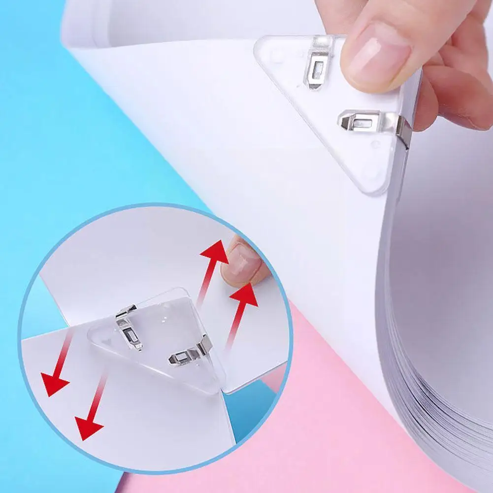 

Scrapbooking Albums Menus Folders Corner Protectors Notebook File Triangle Book Book Clip Corner Protect Corner Plastic Pro D9Z6