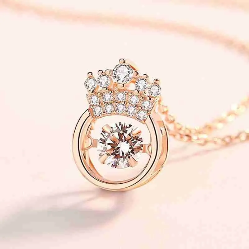 Ожерелье с подвеской в виде короны модное индивидуальное простое ожерелье