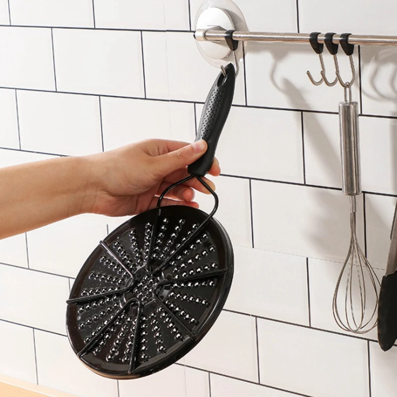 19см эмалевый теплораспределитель преобразователь проводимости быстрое размораживание подноса размораживание пластины газовая плита включена.