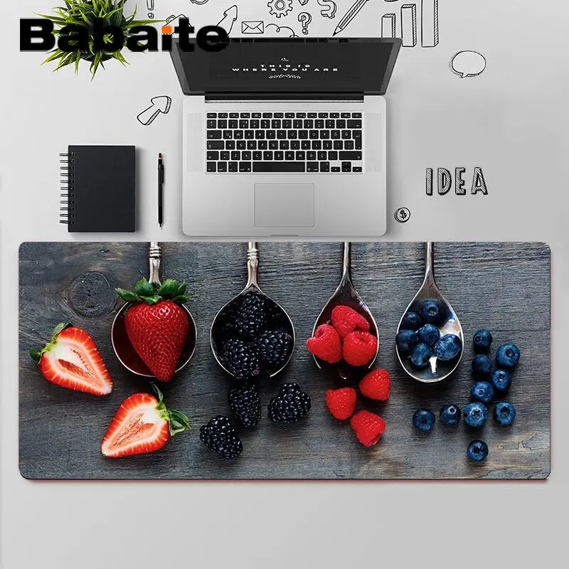 

Babaite Top Quality Fruit strawberry Beautiful Anime Mouse Mat Free Shipping Large Mouse Pad Keyboards Mat