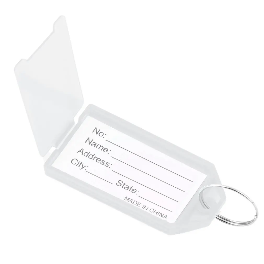 Новинка 1 шт. пластиковое крутое кольцо для ключей бирка идентификационная