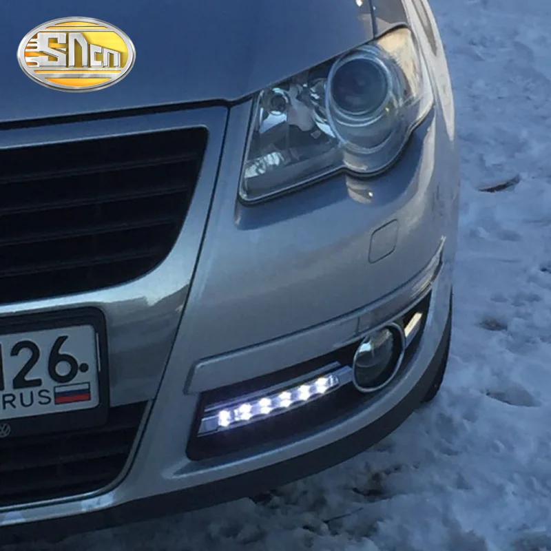 

2PCS LED Daytime Running Light For Volkswagen Passat B6 2007 2008 2009 Waterproof ABS Cover 12V Car LED DRL Fog Lamp Decoration