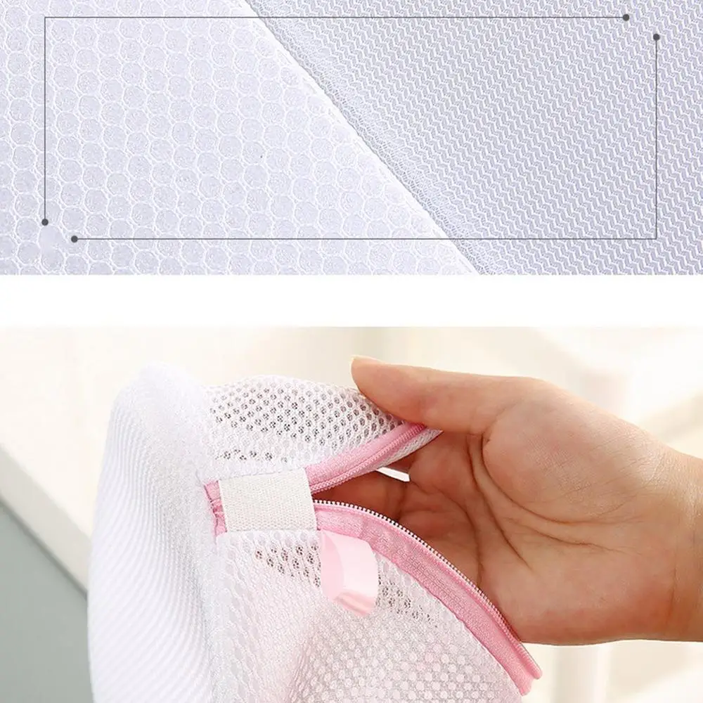 

5 Sizes Polyester Fine Mesh Laundry Bag Polyester Washing Net Bag For Underwear Sock Washing Machine Pouch Clothes Bra Bags