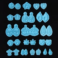diy uv epoxy jewelry making tools dangle pendant molds earrings resin mold merry christmas resin silicone mould