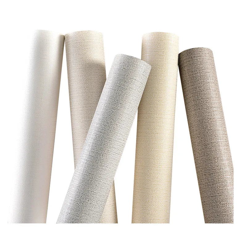 

Simple 3D Plain Non-Woven Wallpaper Living Room Environmental Protection Diatom Mud Bedroom Oslong Solid Color Background Wall