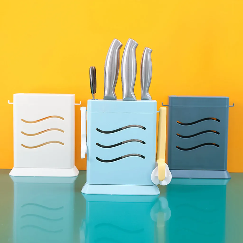 Стойка для кухонных ножей с тремя отверстиями невидимая пустотелая кухня