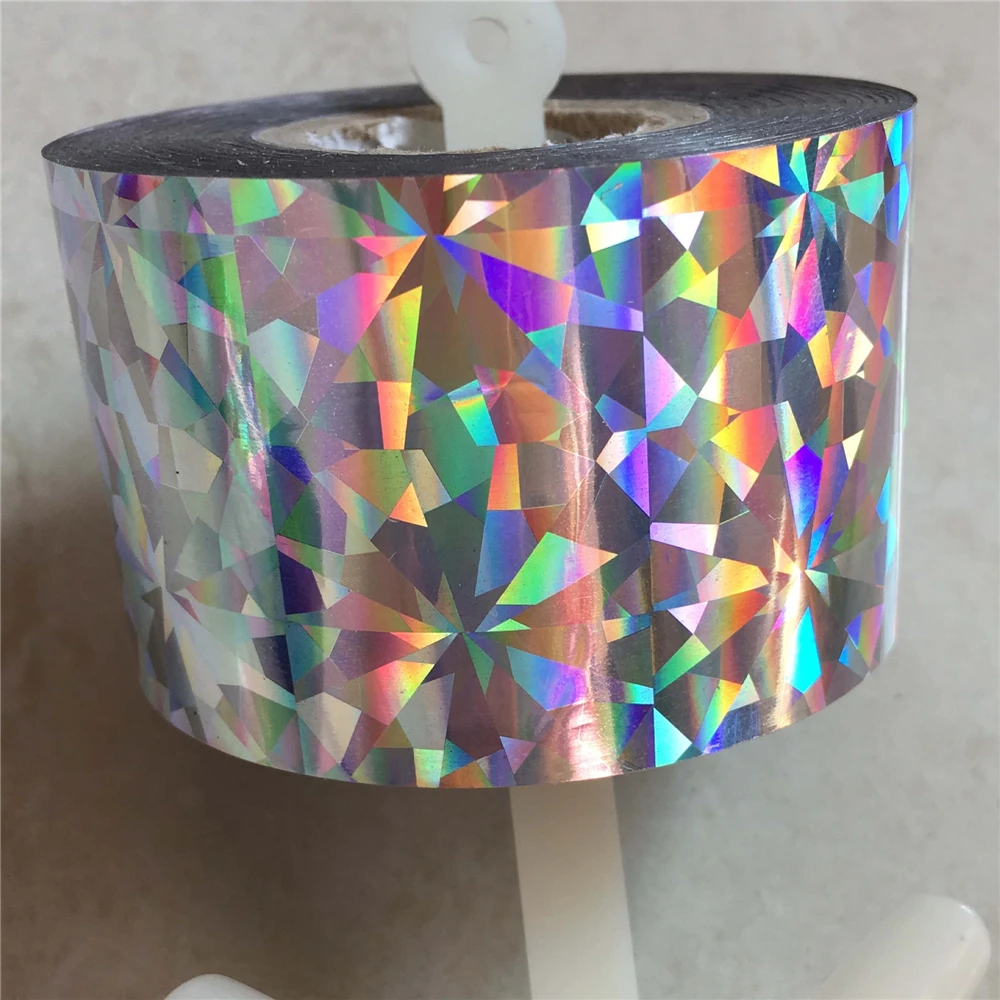 Голографические переводные наклейки для ногтей 1 рулон цветной хамелеон 120 м * 4 см