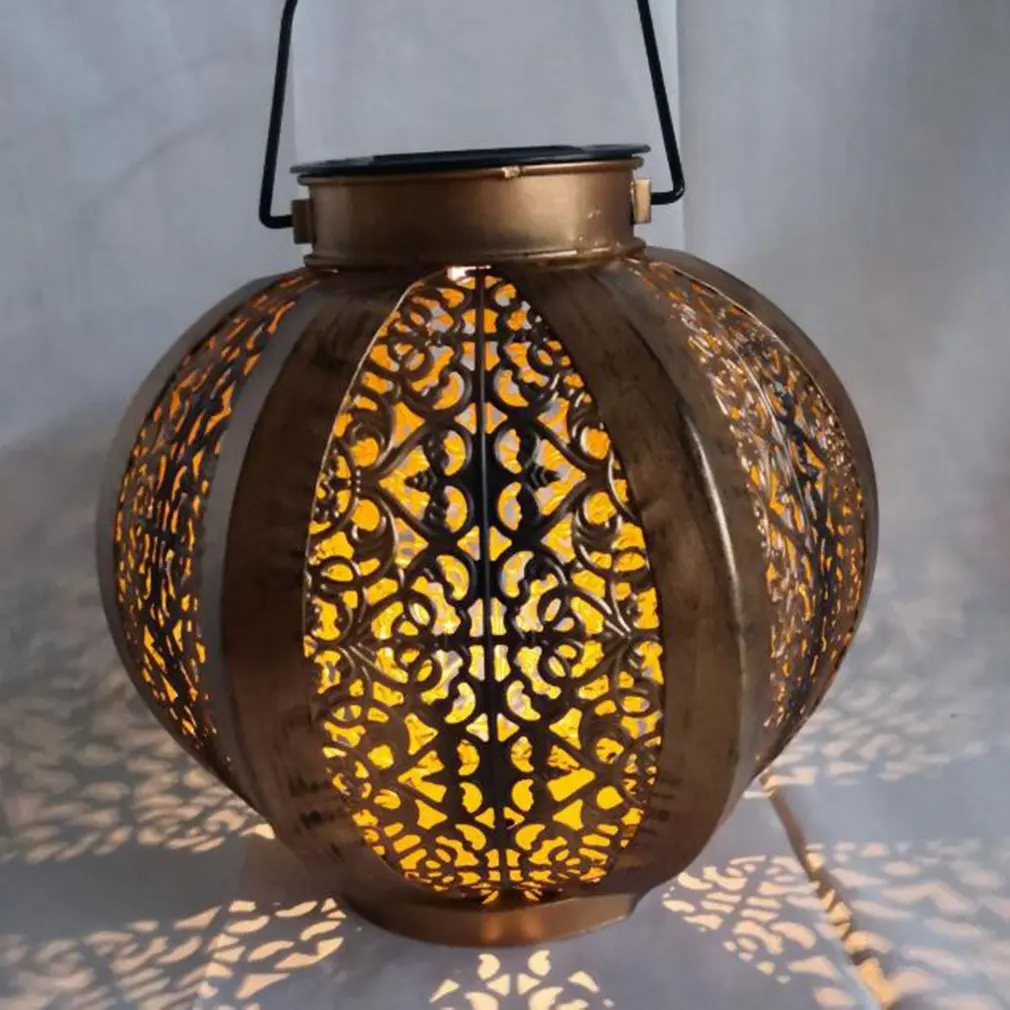 Солнечный большой фонарь подвесное садовое наружное освещение