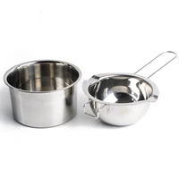 double boiler pot elegant fine melting cheese pot stainless steel chocolate melting machine safe nice durable two piece set