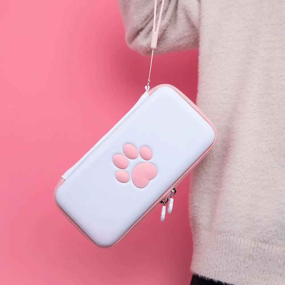 

Brand New High Quality Cute Cat Paw Storage Bag for Switch Lite Console Protective Carrying Case for Lite Game Accessories