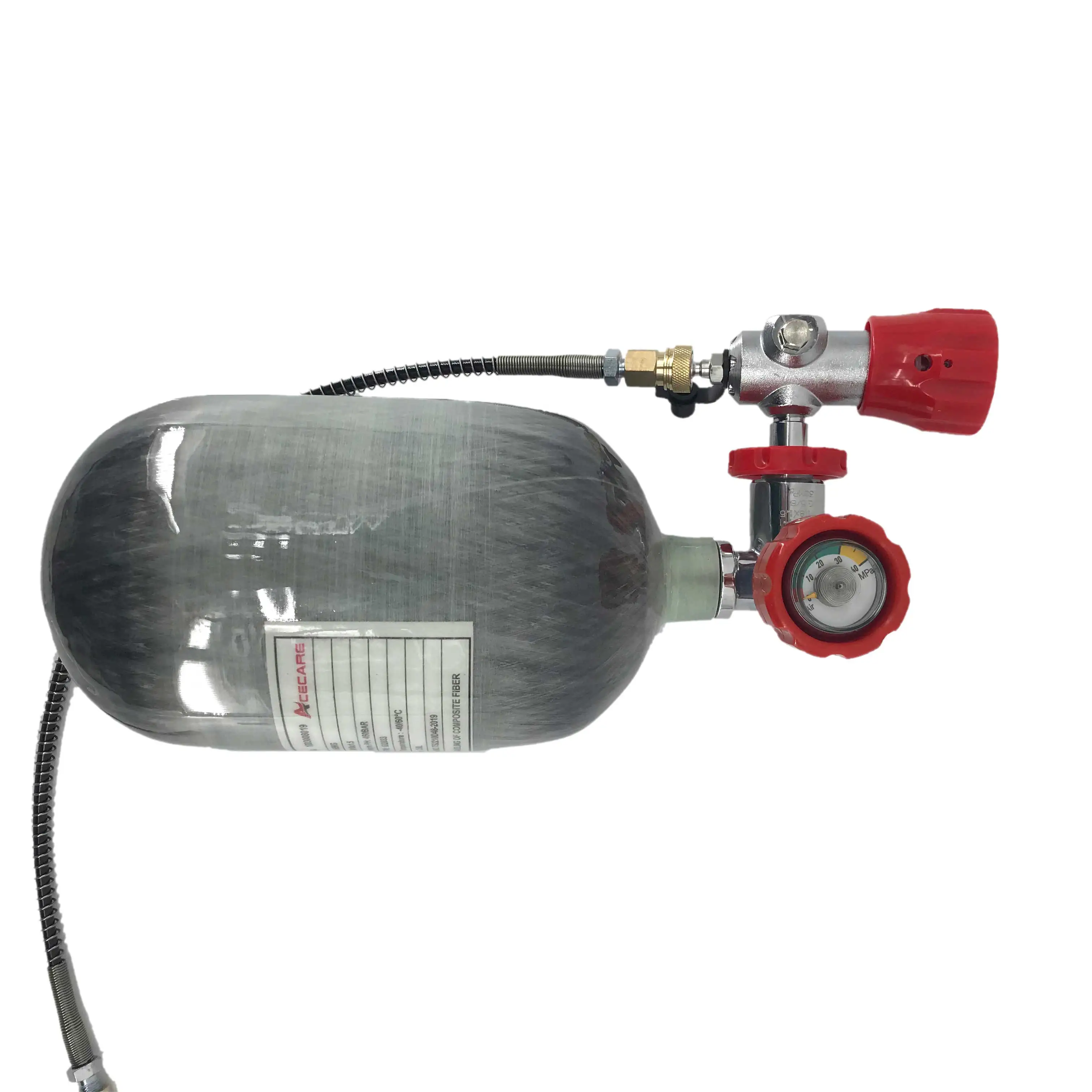 AC102101 2 л баллон из углеродного волокна с клапаном PCP заправочная станция 4500Psi