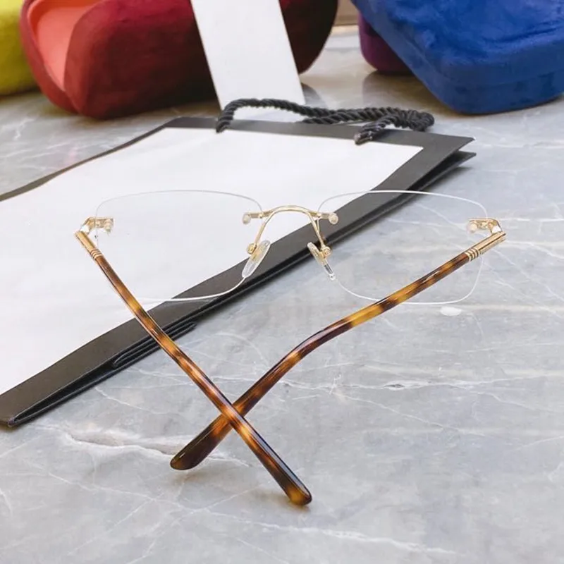 

The New 2021 Frameless Women's Men's Glasses Optical Business Models Original Brand Eyewear G0867 F