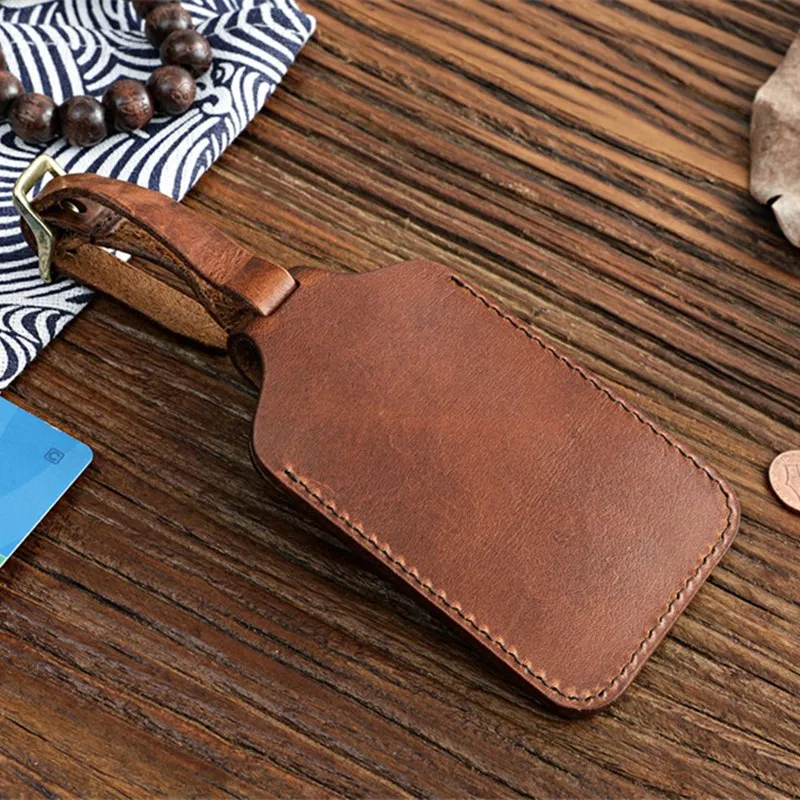 Из натуральной кожи Carder персонализированный чемодан для багажа подвеска с