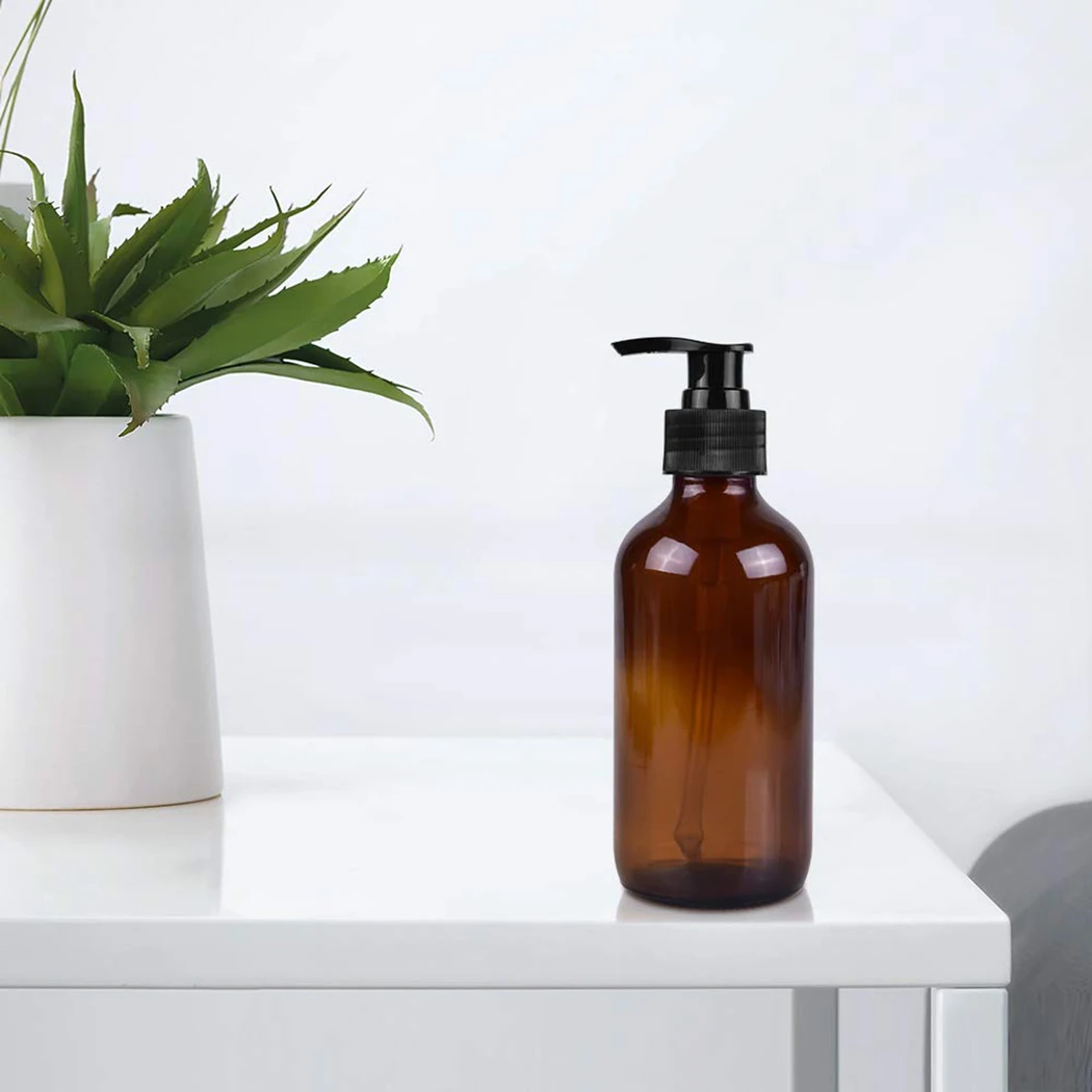 

5 Pcs 500ML Soap Empty Pump Bottles Manual Pump Plastic Bath Soap Dispenser Bottle, Food Grade PET High Temperature Resistant