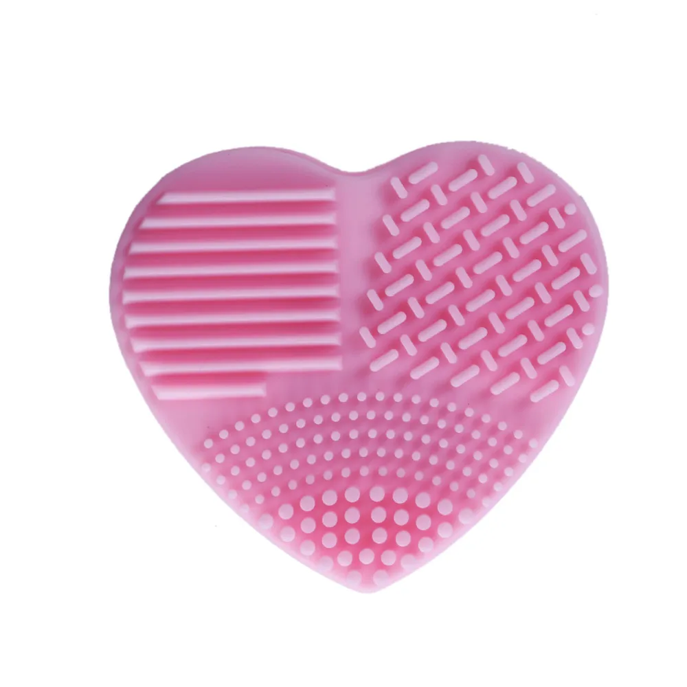 Силиконовая Кисть для макияжа в форме сердца средство очистки косметики кисть
