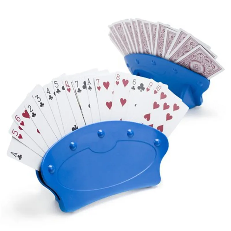 1/2/3/4 ПК SPoker сиденье Игральных Карт Подставка игральных карт Держатели Ленивый
