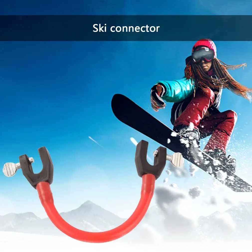 

Snowboard Connector Snowboard Clip Snowboard Holder Sled Rope Professional Prime Latex Ski Training Aid For Beginners