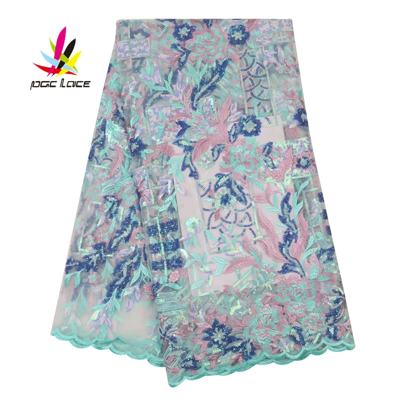 Роскошные африканские вышитые кружева с блестками для свадьбы 2020 высокое