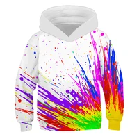 children hoodies rainbow paint graffiti 3dprint game sweatshirts clothes 4 14t kids casual pullover boy girl long sleeve sweater