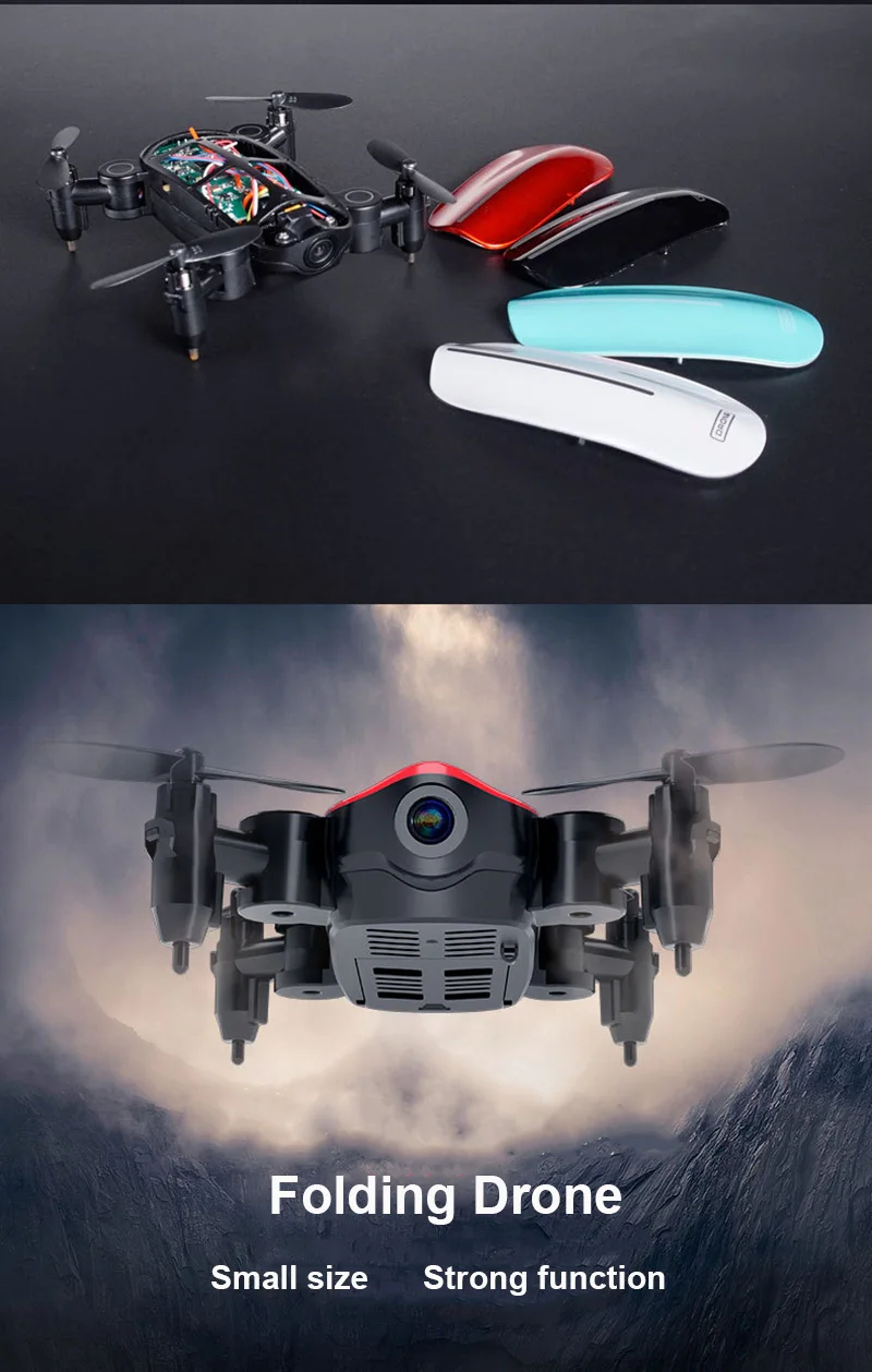 RC Мини Квадрокоптер с wifi FPV складной Дрон самолет с камерой HD RC Дрон воздушный четырехосевой вертолет микро карманные игрушки