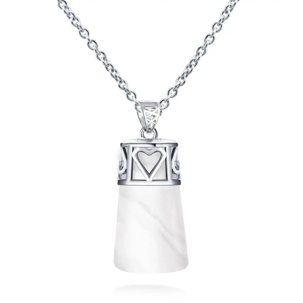 Ожерелье с подвеской из натурального хрустального камня исцеляющая чакра