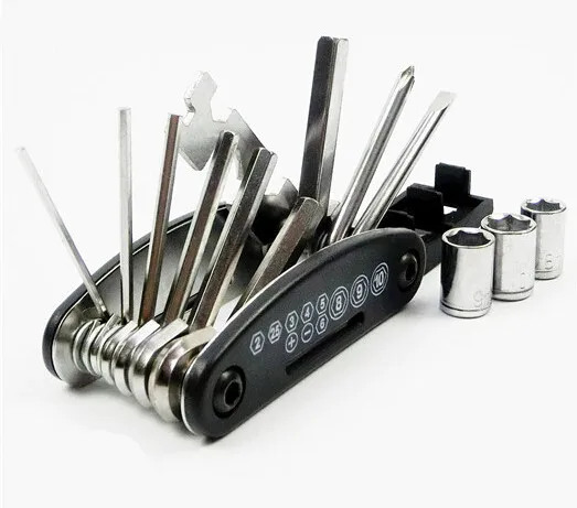 Многофункциональный ремонтный инструмент 15 в 1 для велосипеда мотоцикла