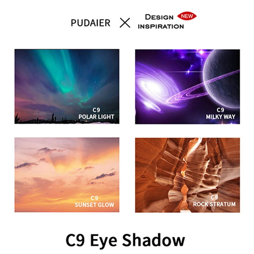 Pudaier 9 цветов Палитра теней для век макияж матовое мерцание тени Пудра комплект