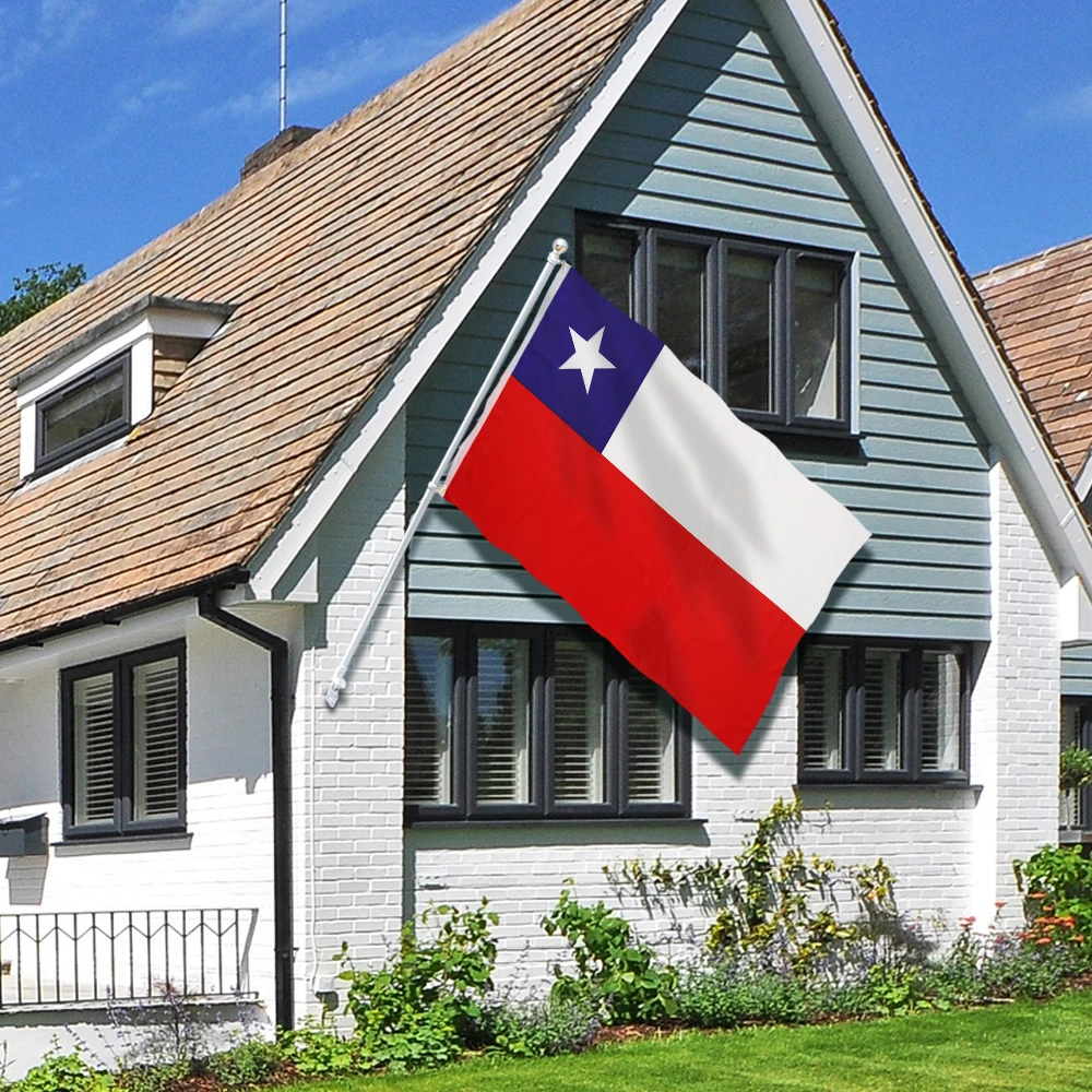 

Flagnshow Chile Flag 3X5 FT Hanging Chilean National Flags Polyester with Brass Grommets