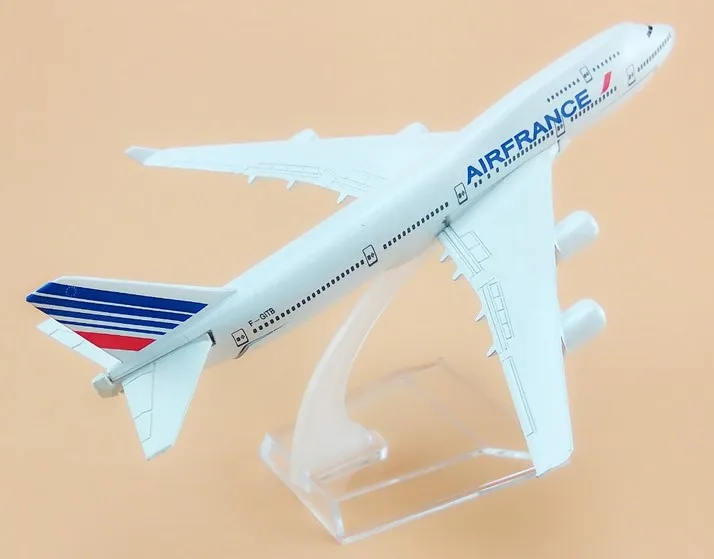 16 см Металл воздух Франция авиалиний Boeing 747 B747 400 F-GITB Airways модель самолета Модель самолета w Стенд