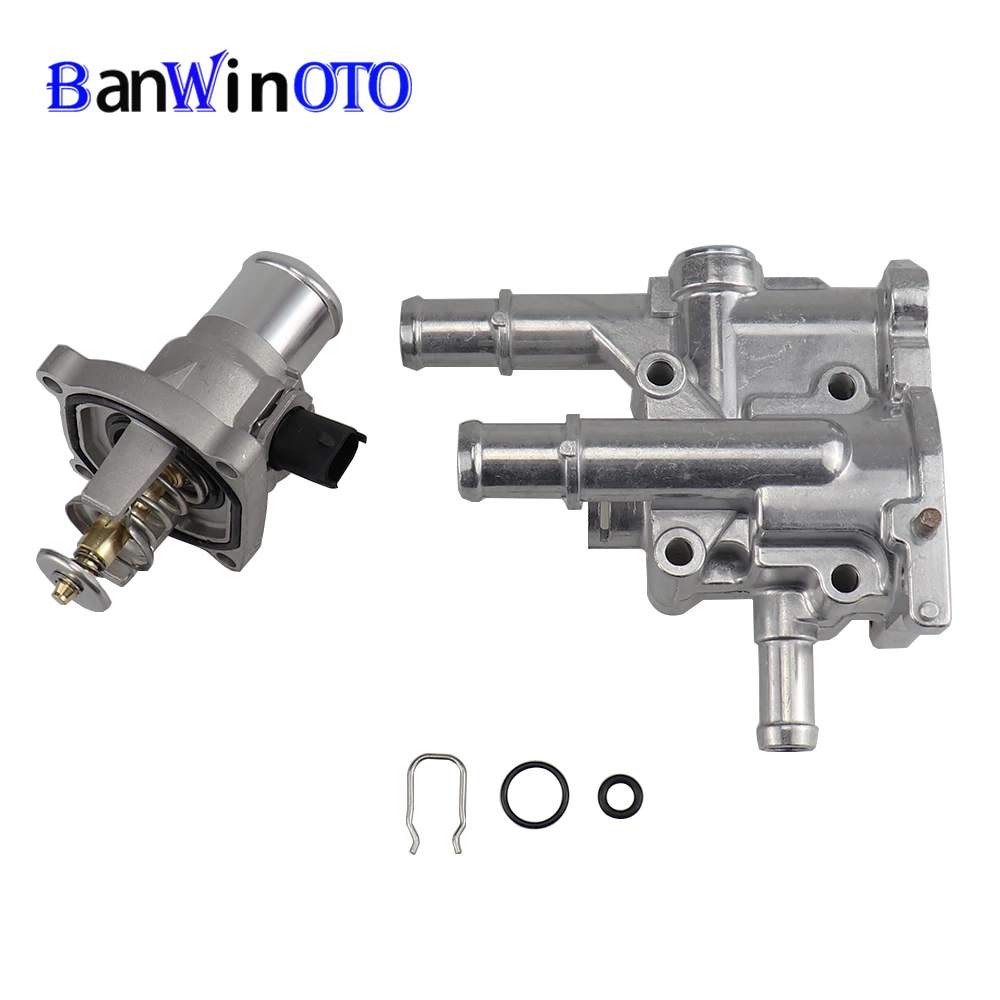 

Polished Smooth Aluminum Thermostat Housing Assembly Metal Case for Chevrolet Cruze for Opel Astra T300 Aveo 96984103 96984104