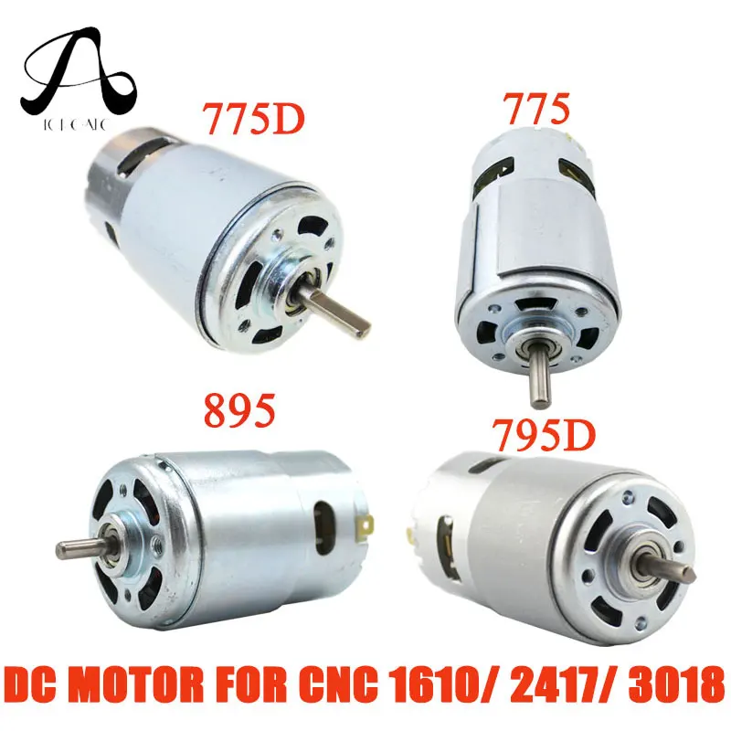 775 795 895 DC Электрический Шпиндельный двигатель 12 36V с ER11 расширение стержня резьба