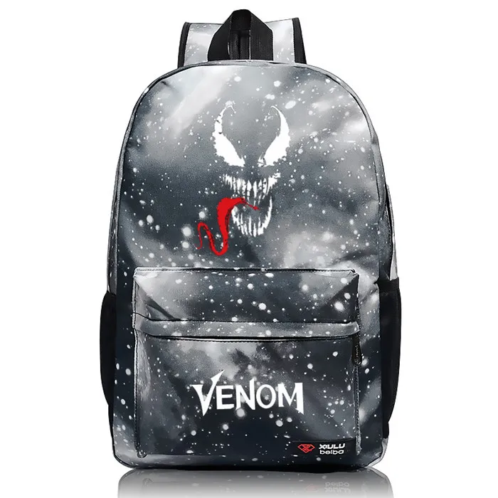 Style 16 Светящийся рюкзак Venom Marvel Hero, школьная сумка, Студенческая Детская сумка для мальчиков и девочек, рюкзак для ноутбука, повседневный рюкзак, светится в темноте - Цвет: Style 16