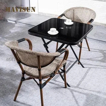 Outdoor Tables And Chairs Courtyard Terrace Simple Mesh Cloth Waterproof Sunscreen Net Red Milk Tea Shop Cafe Balcony