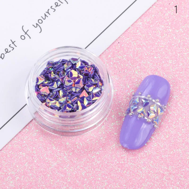 

12 Color Nail Decoration Sequins Net Red Eye Makeup Sequin Patch Girl beautiful eye makeup glitter pearl tablets