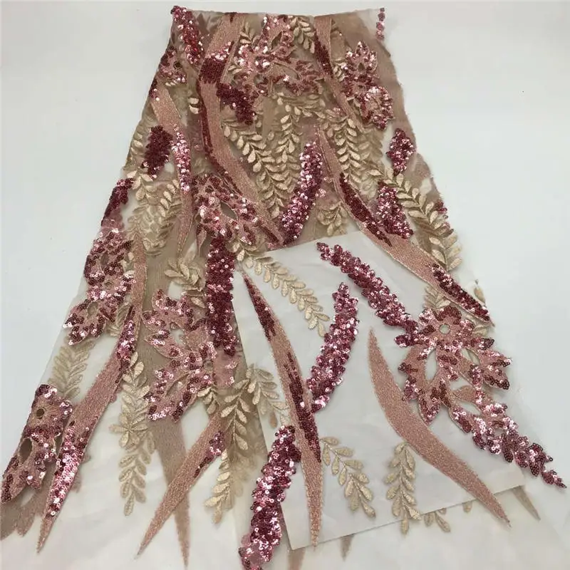 Вышивка кружева африканский тюль 2020 блестящая Свадебная кружевная ткань