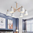 Скандинавская Люстра для макарон, современная светодиодная Люстра для гостиной, лофт, внутренняя подвесная люстра