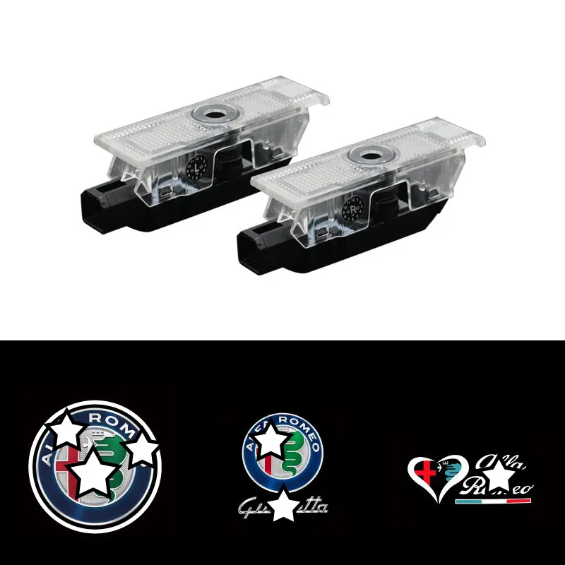 Новый модный светодиодный проектор логотипа для двери автомобиля Alfa Romeo Giulietta Mito